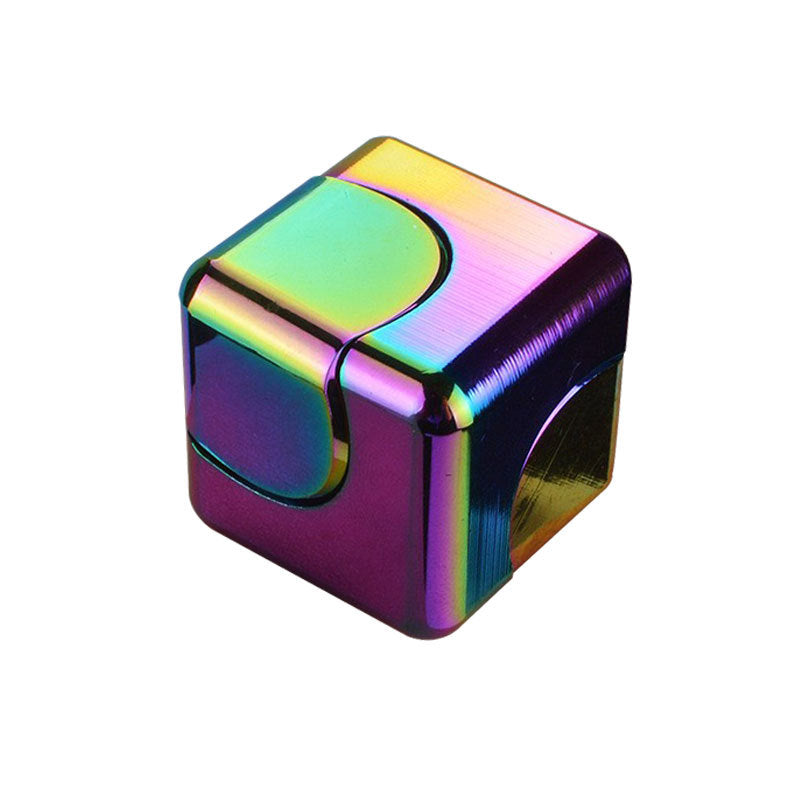 Aluminum Alloy Spinning Magic Cube Finger Top